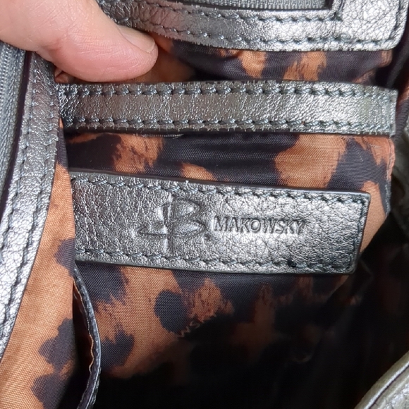 Silver Leather Tote Bag - Picture 7 of 11